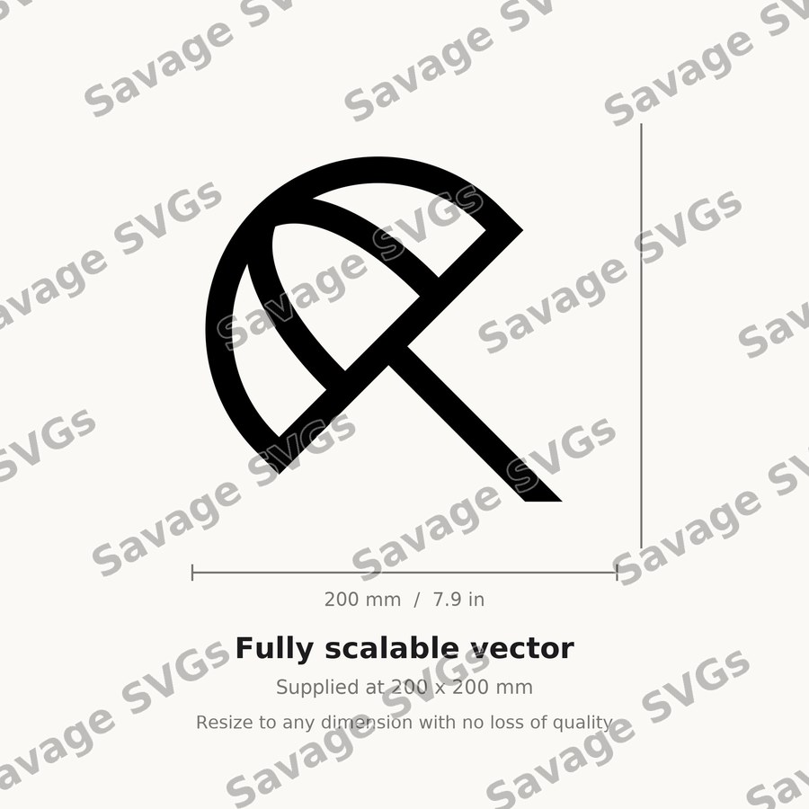 Beach Umbrella Icon