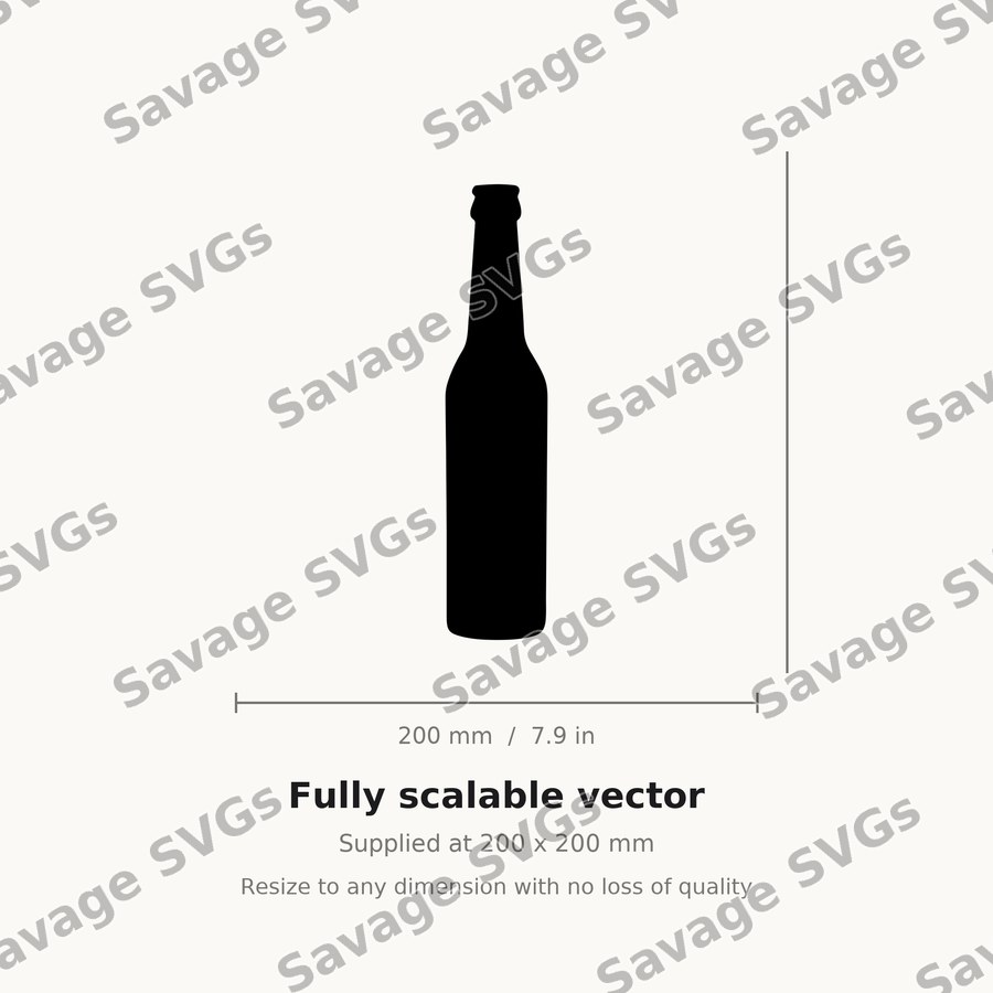 Beer Bottle Silhouette