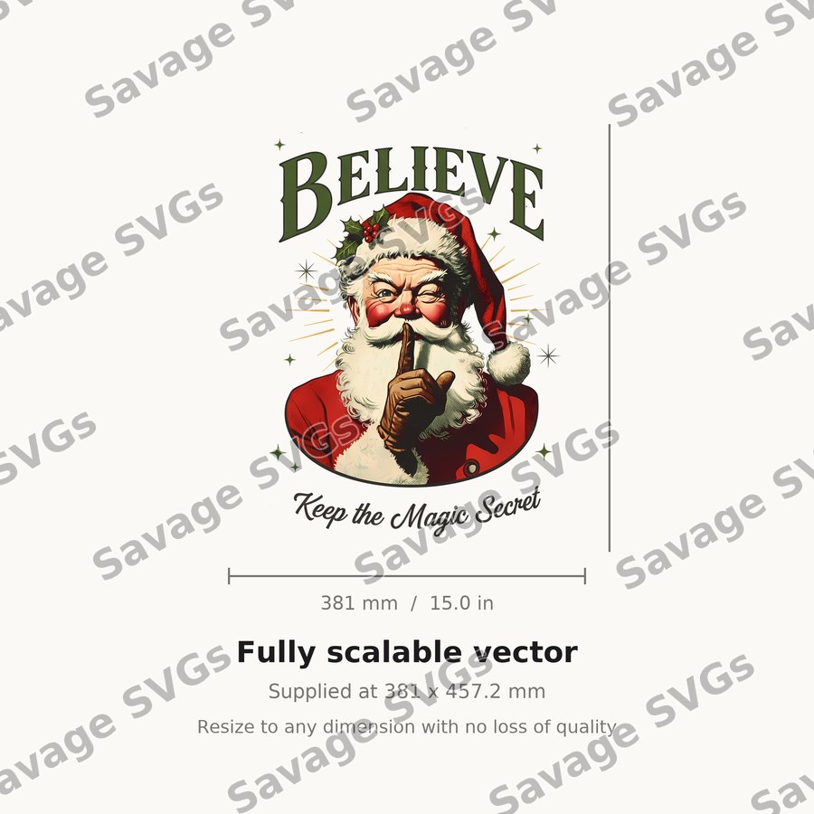 Believe Santa Shush