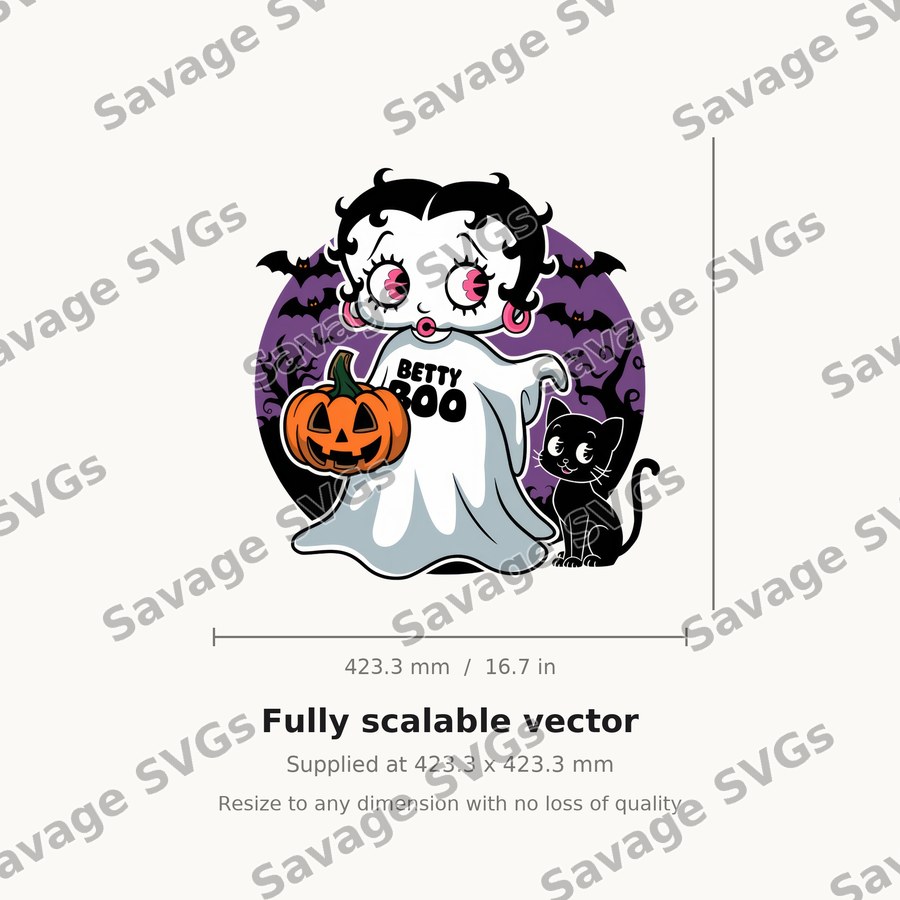 Betty Boo Halloween Ghost