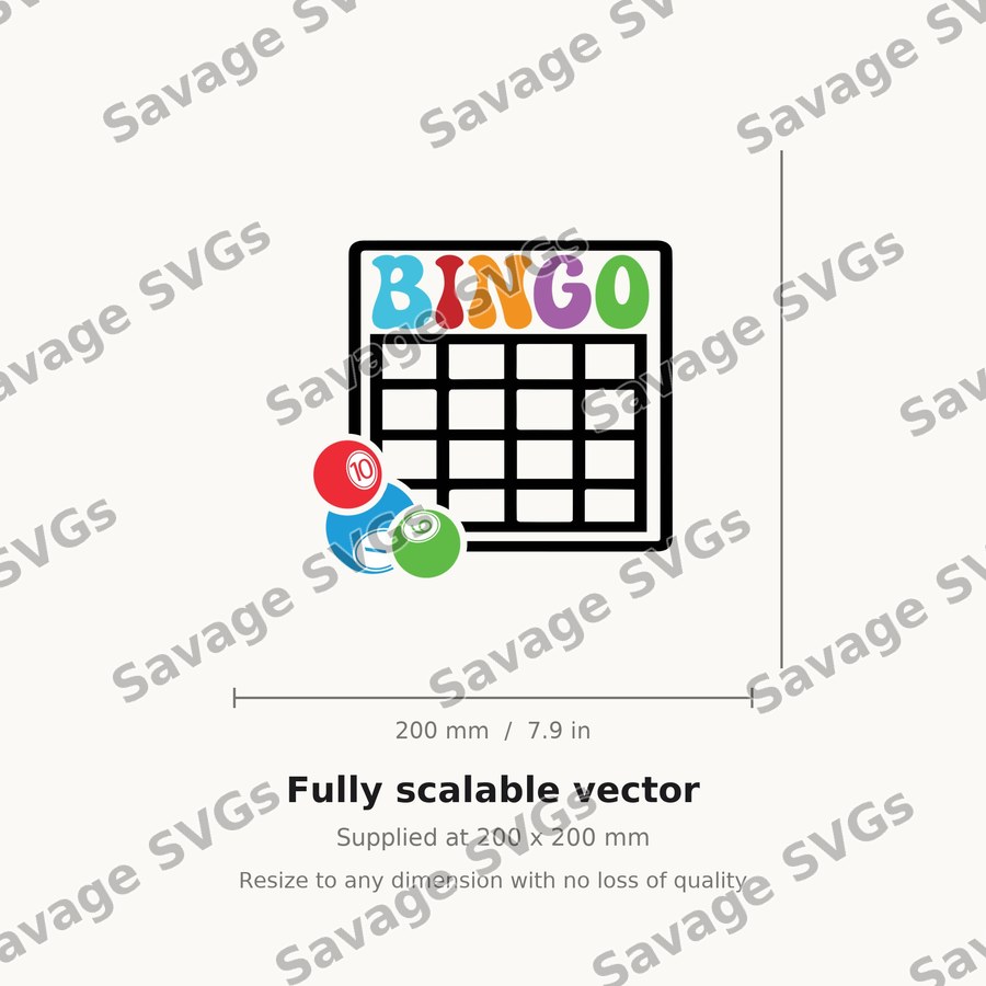 Bingo Card and Balls