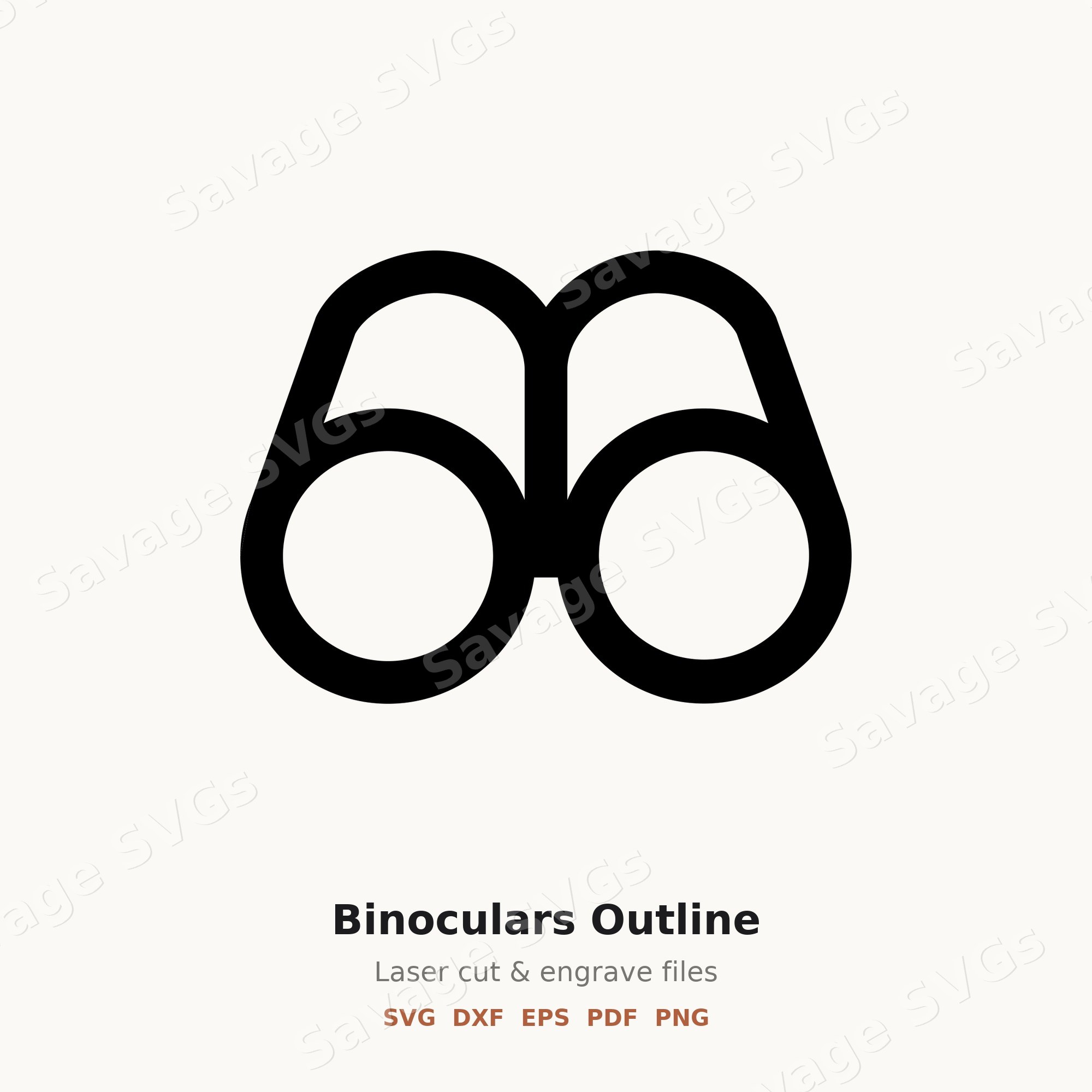 Binoculars Outline