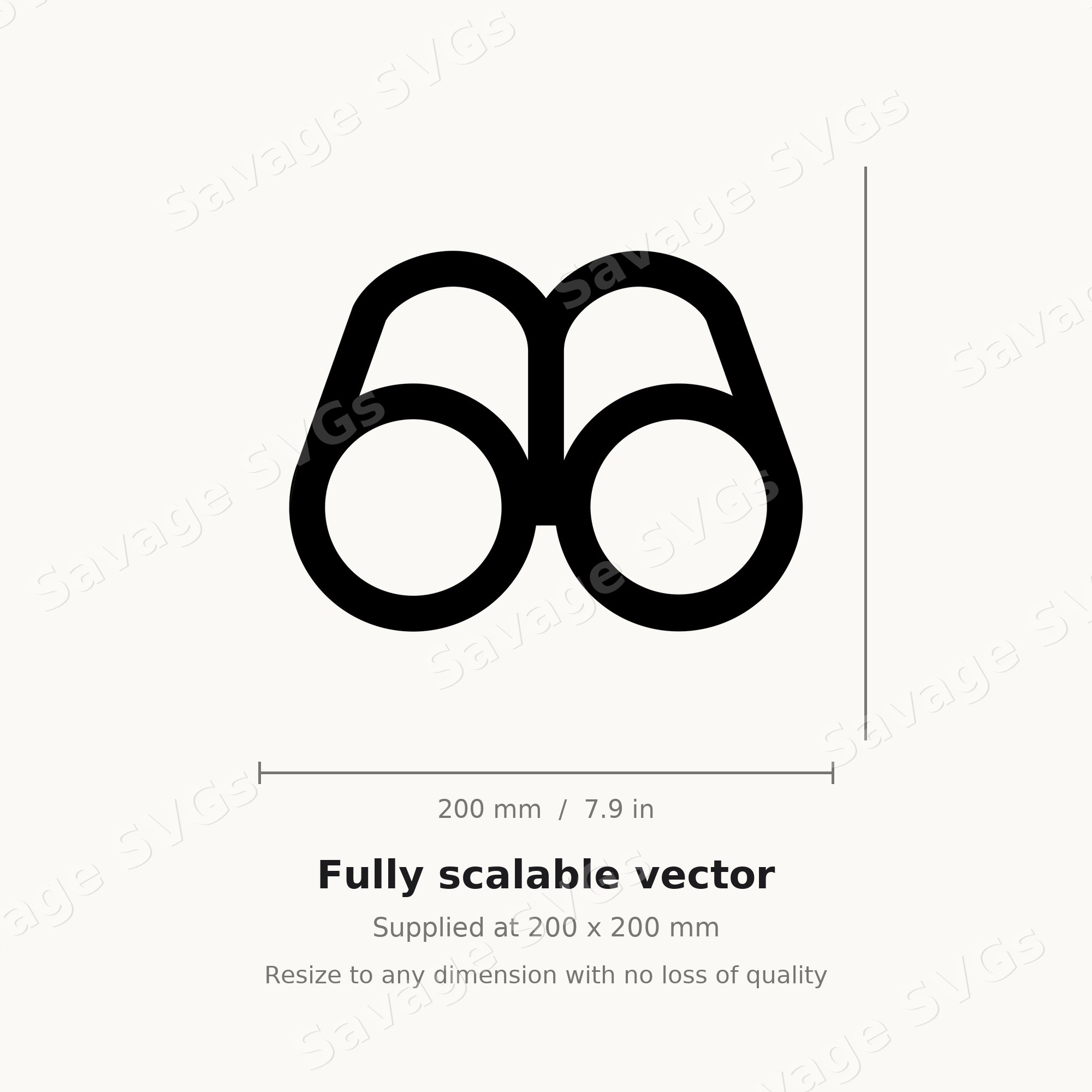 Binoculars Outline
