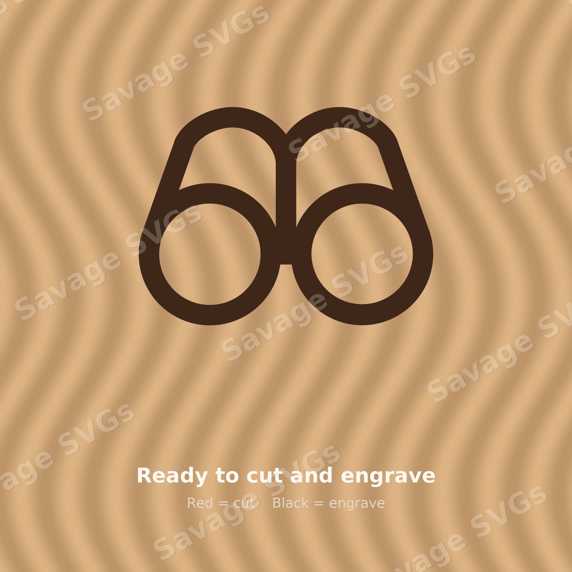 Binoculars Outline
