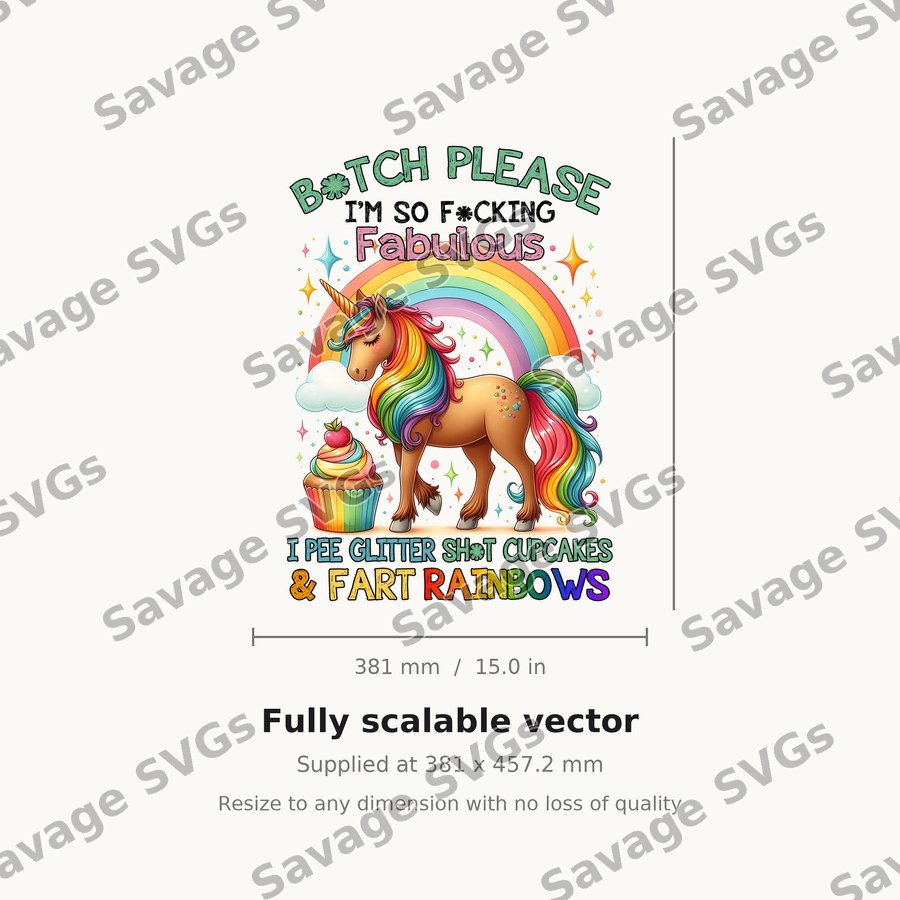 Bitch Please Fabulous Unicorn
