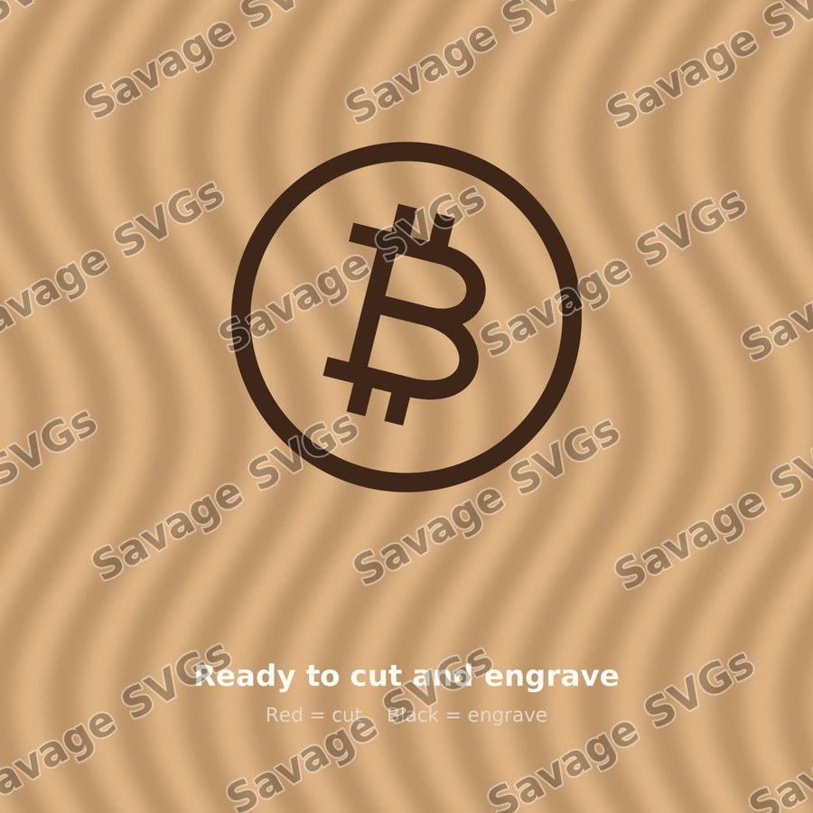 Bitcoin Circle Outline