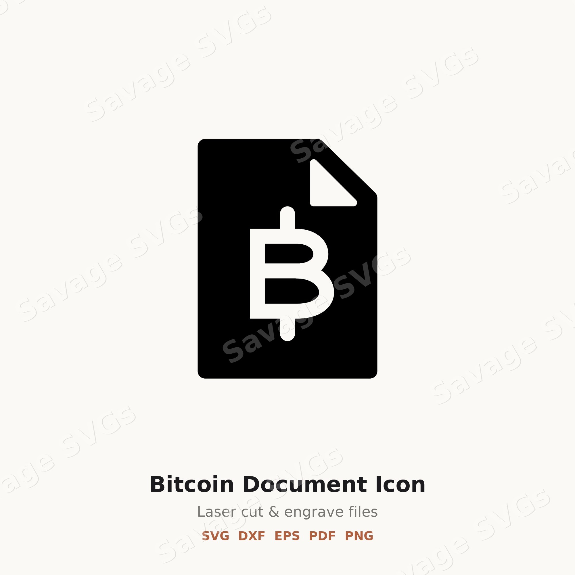 Bitcoin Document Icon