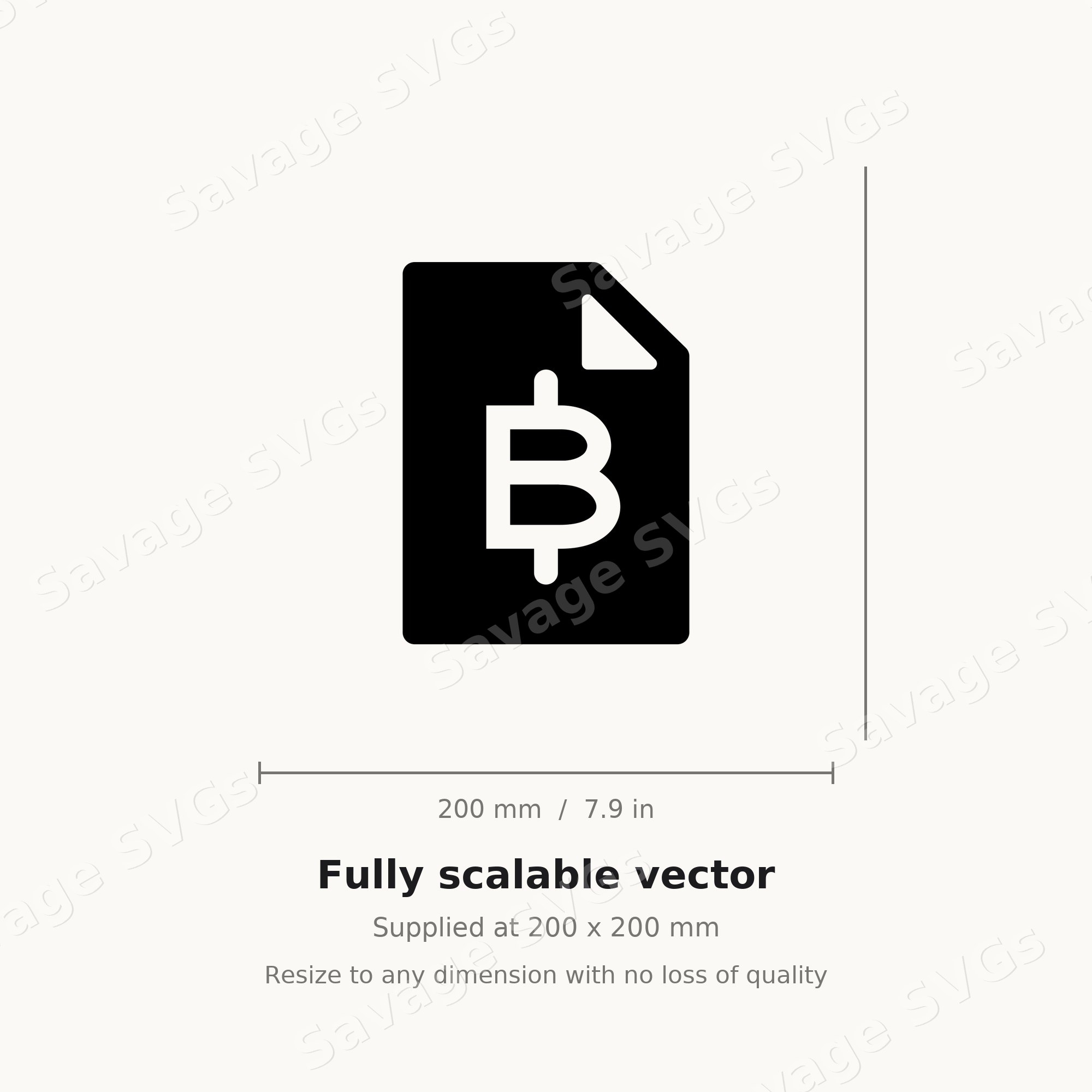 Bitcoin Document Icon