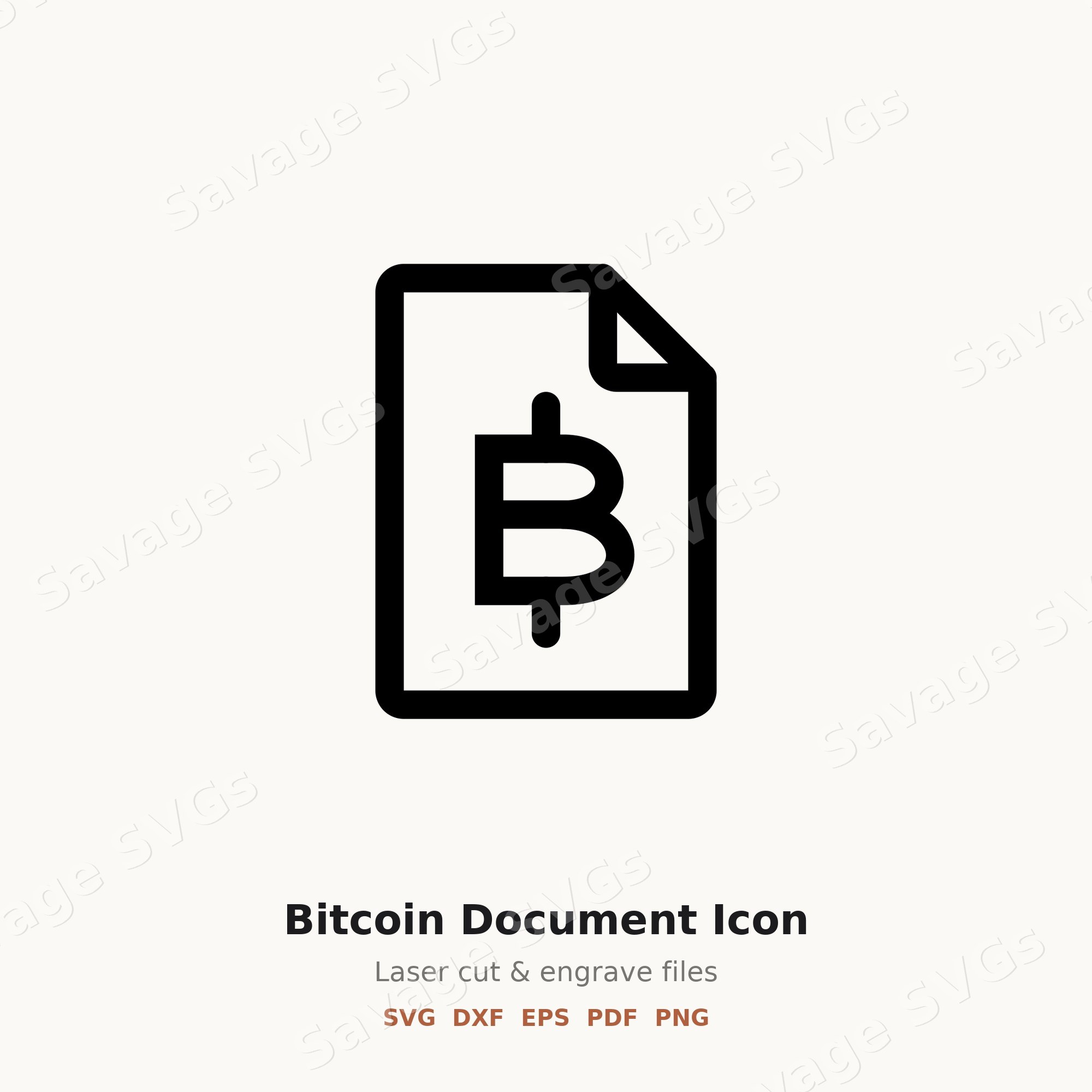 Bitcoin Document Icon