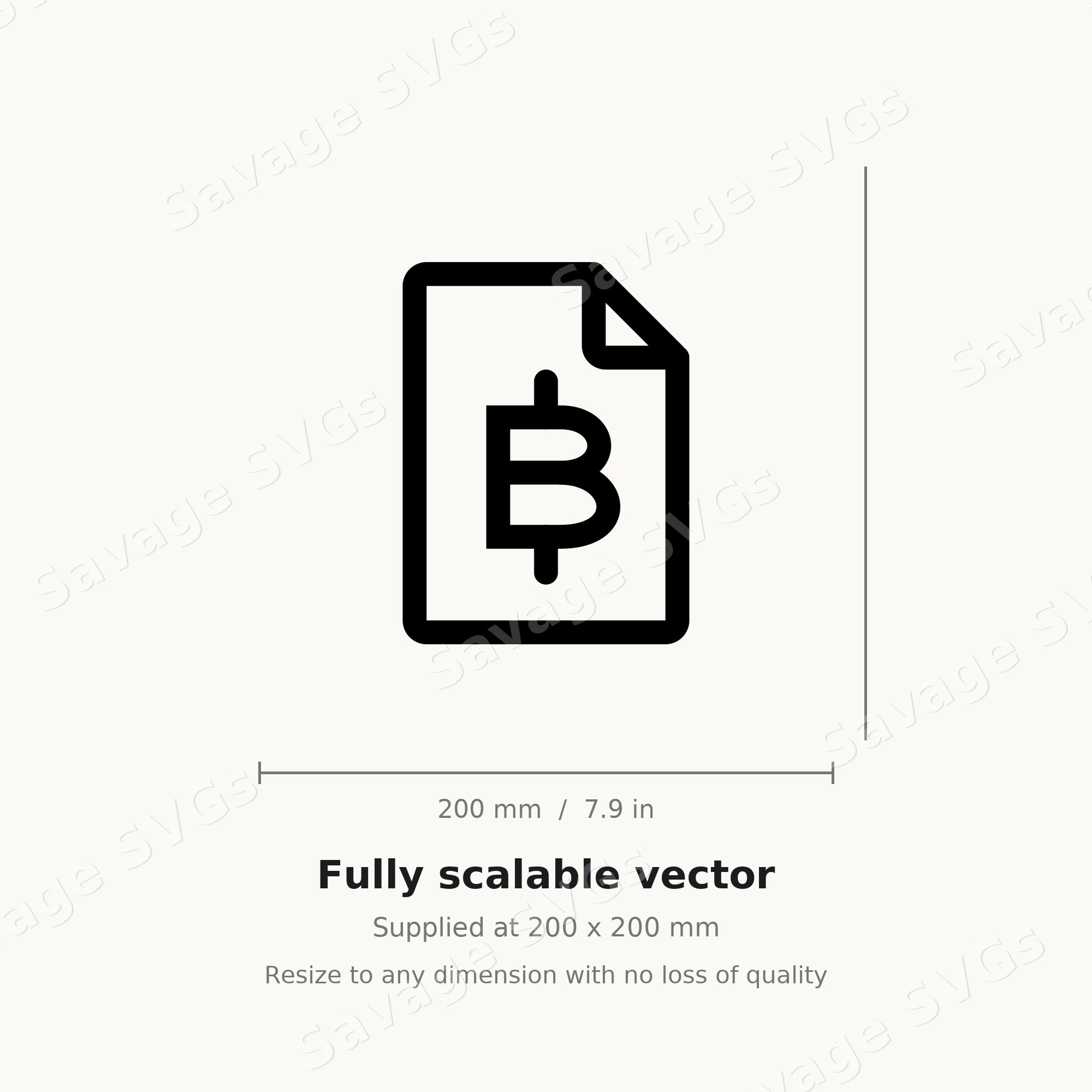 Bitcoin Document Icon
