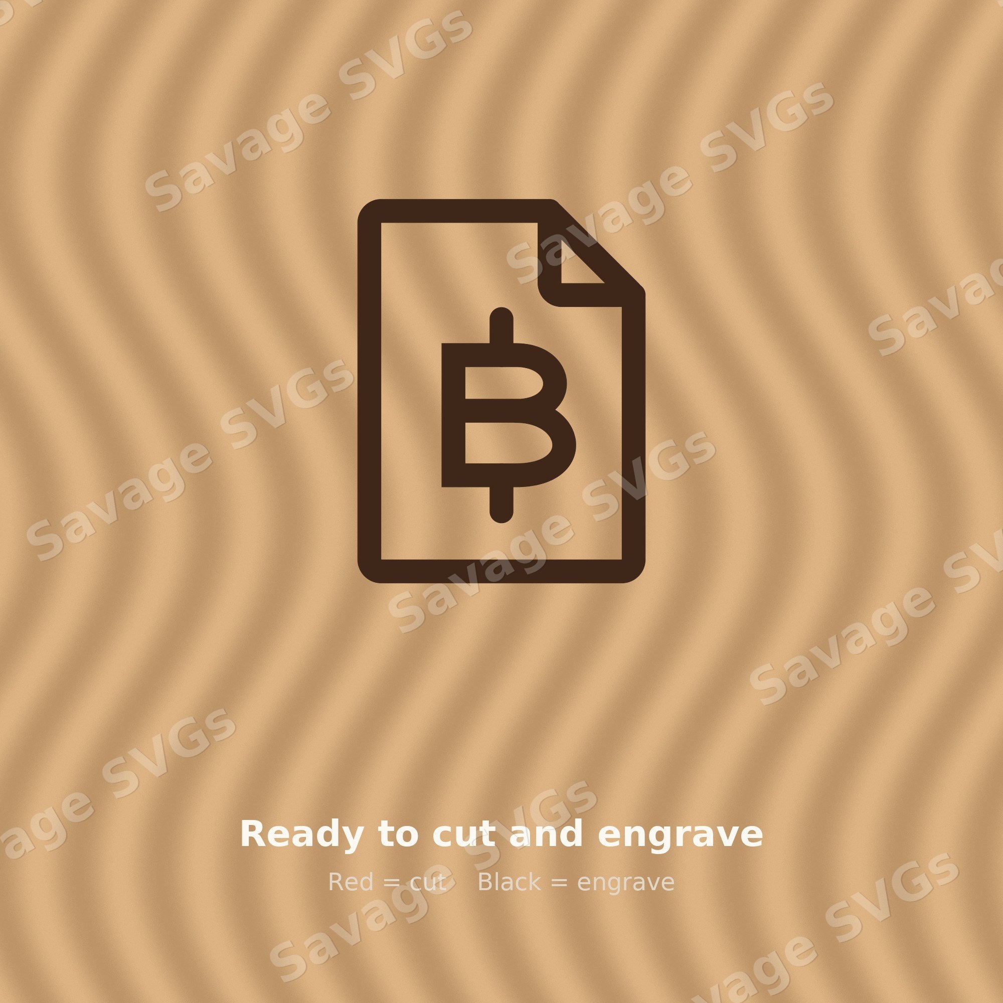 Bitcoin Document Icon