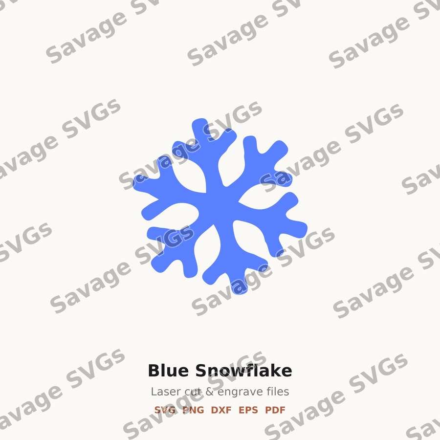 Blue Snowflake