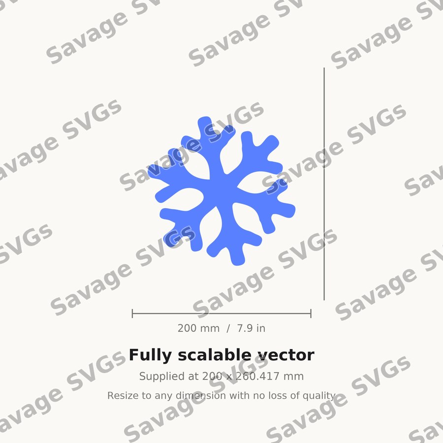 Blue Snowflake