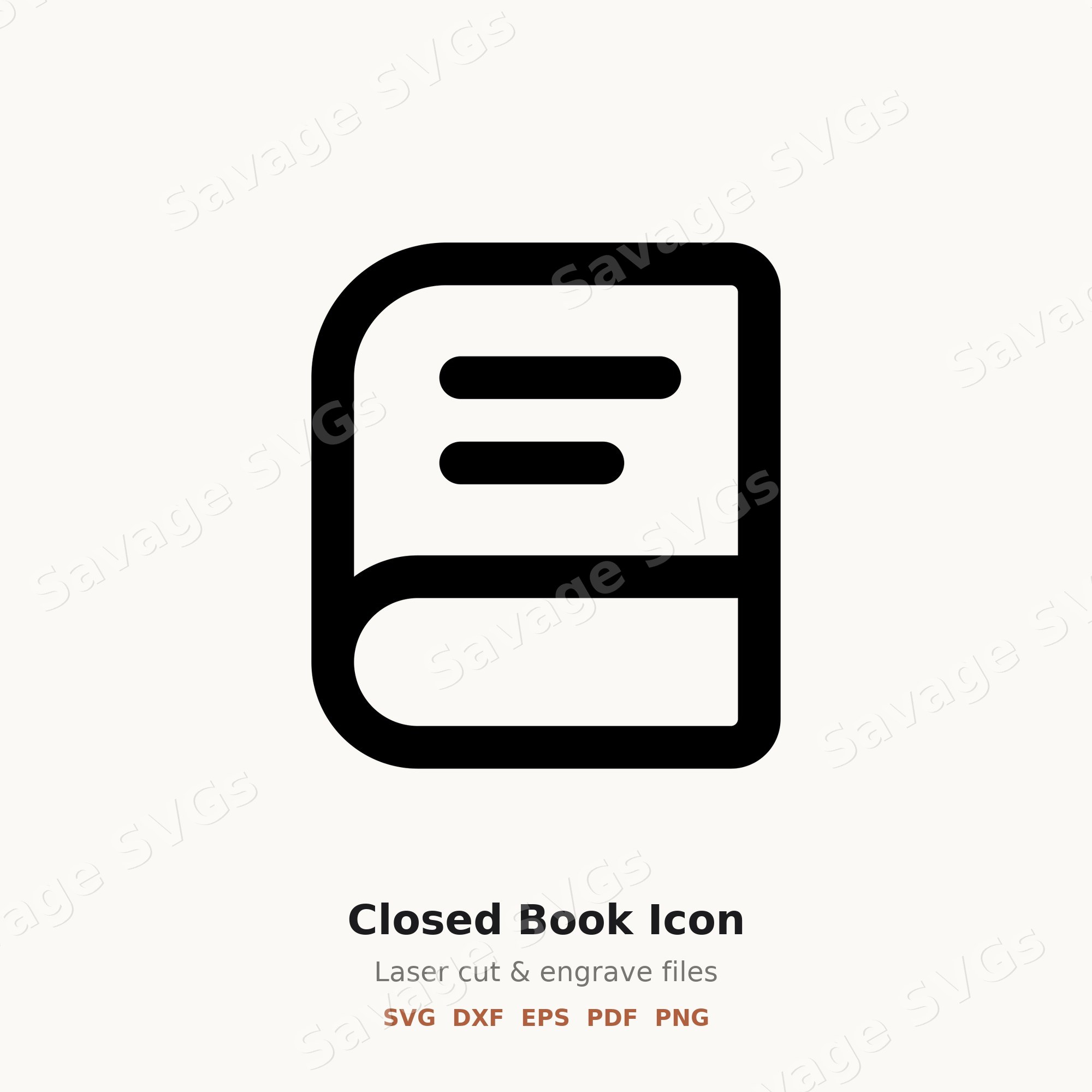 Closed Book Icon