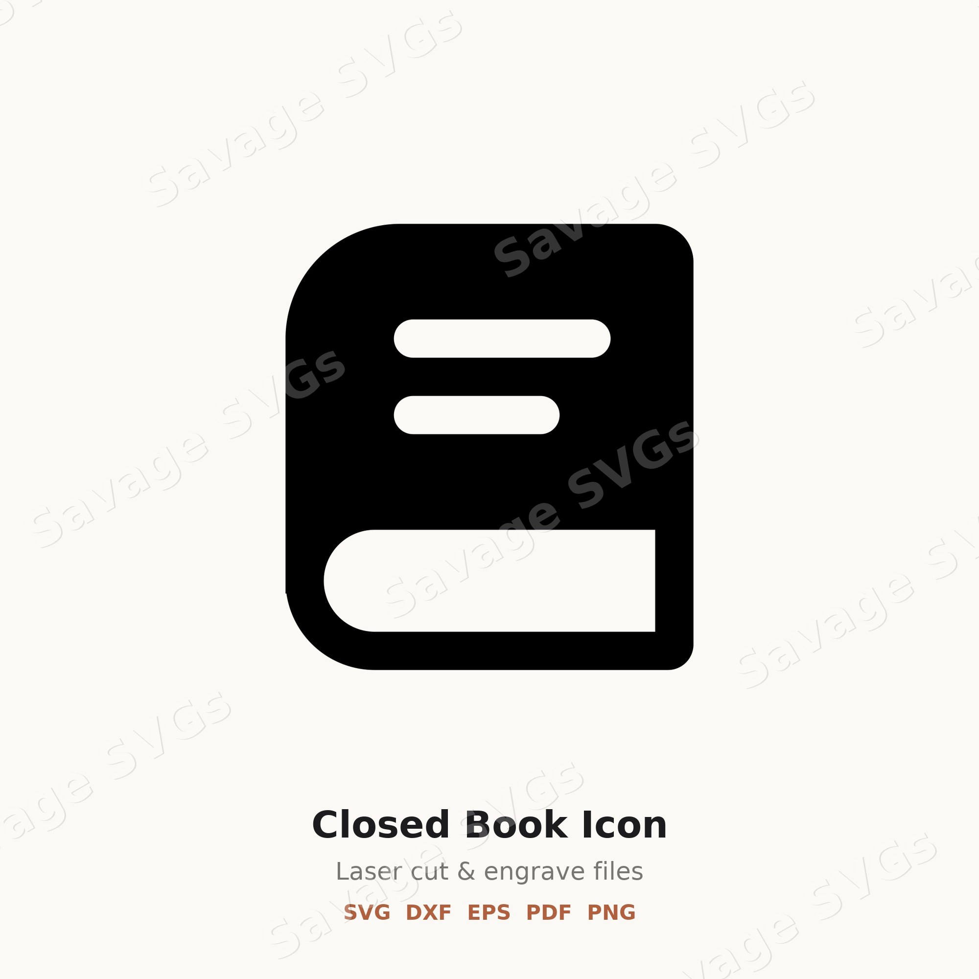 Closed Book Icon