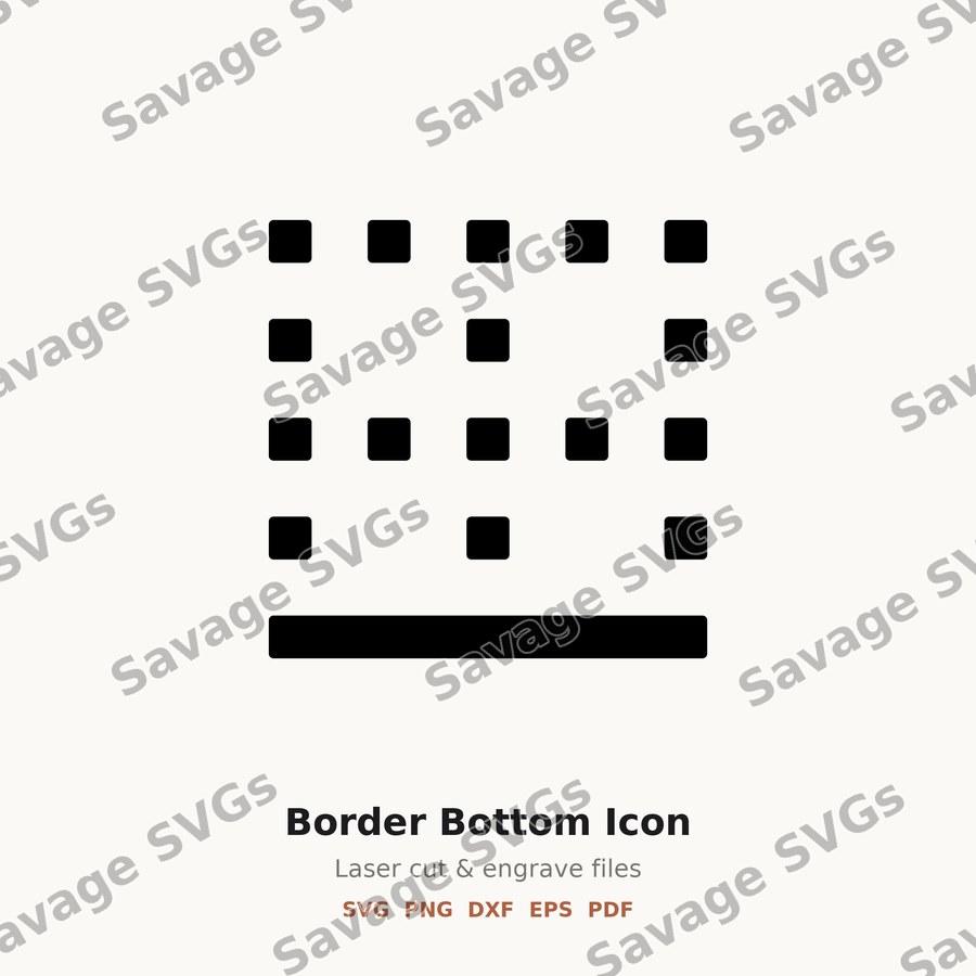 Border Bottom Icon