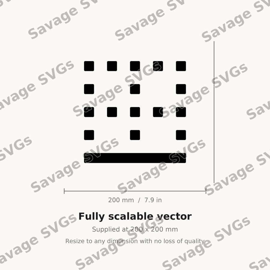 Border Bottom Icon
