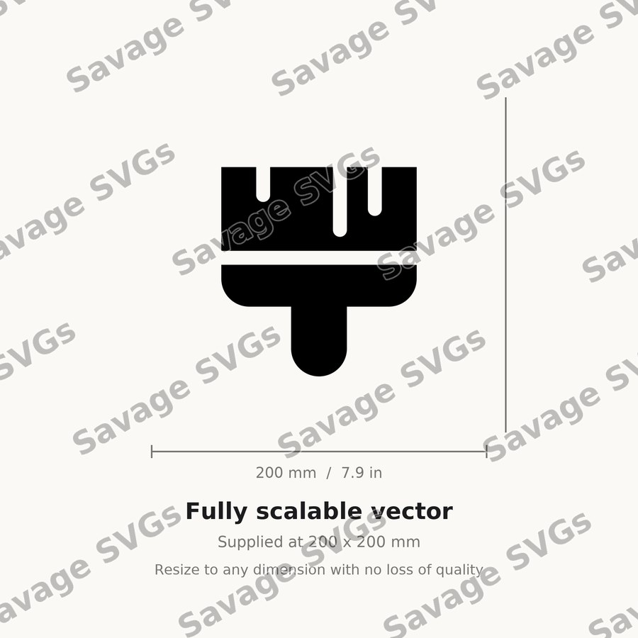 Paint Brush Silhouette