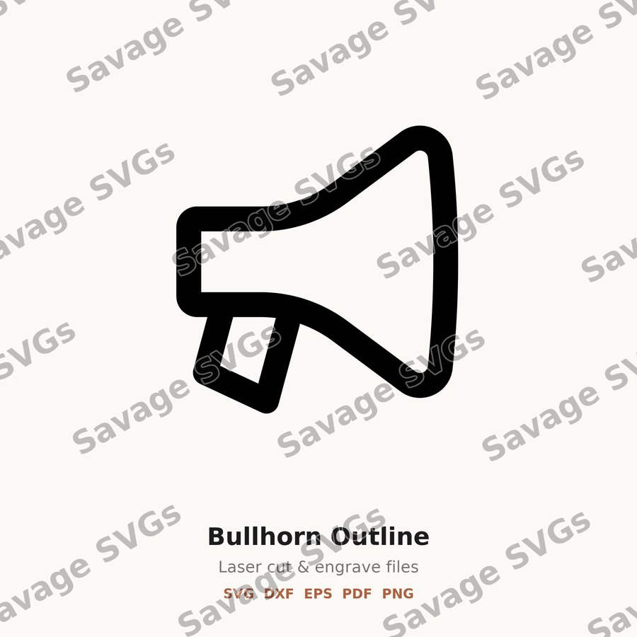 Bullhorn Outline