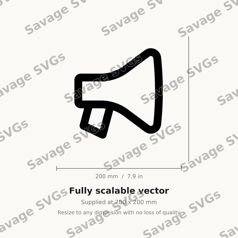 Bullhorn Outline