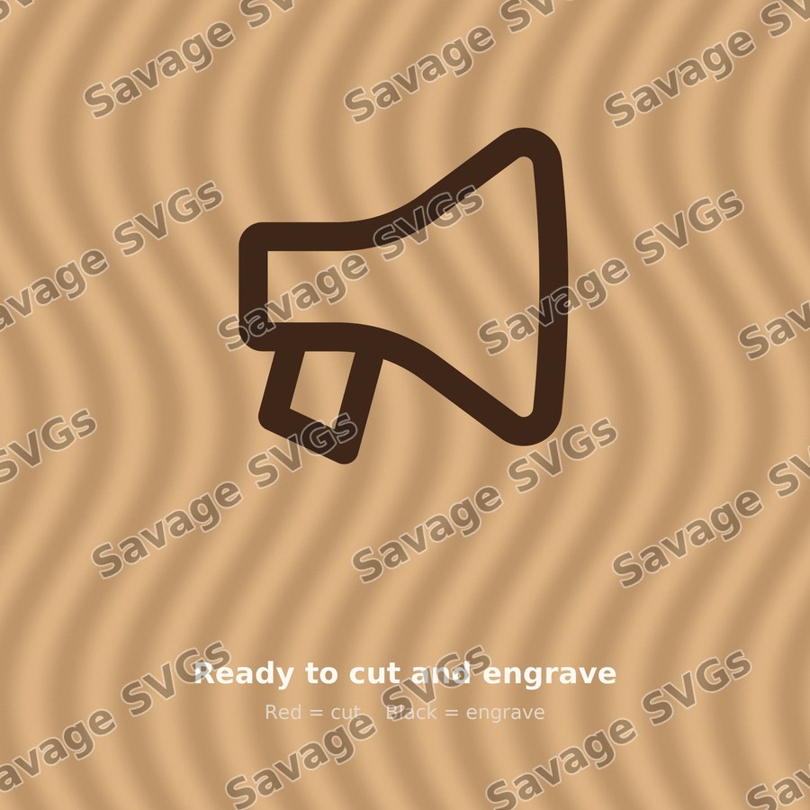Bullhorn Outline