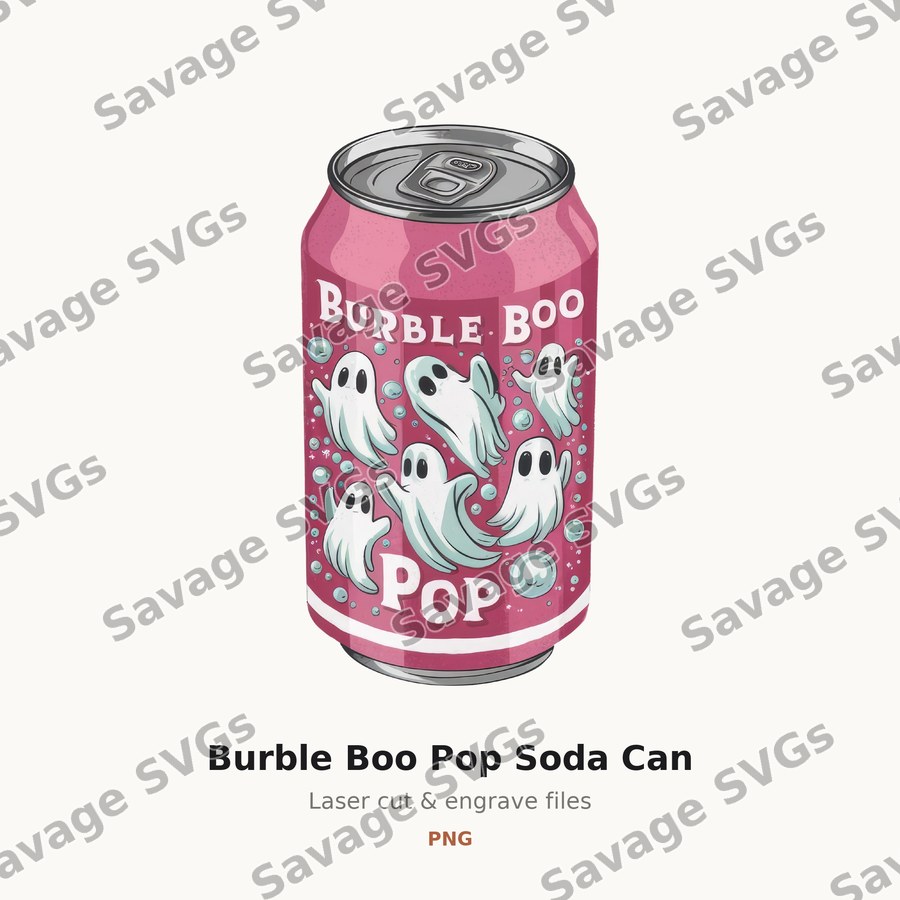 Burble Boo Pop Soda Can