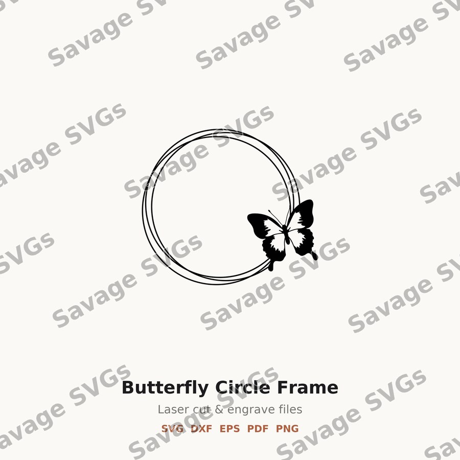 Butterfly Circle Frame