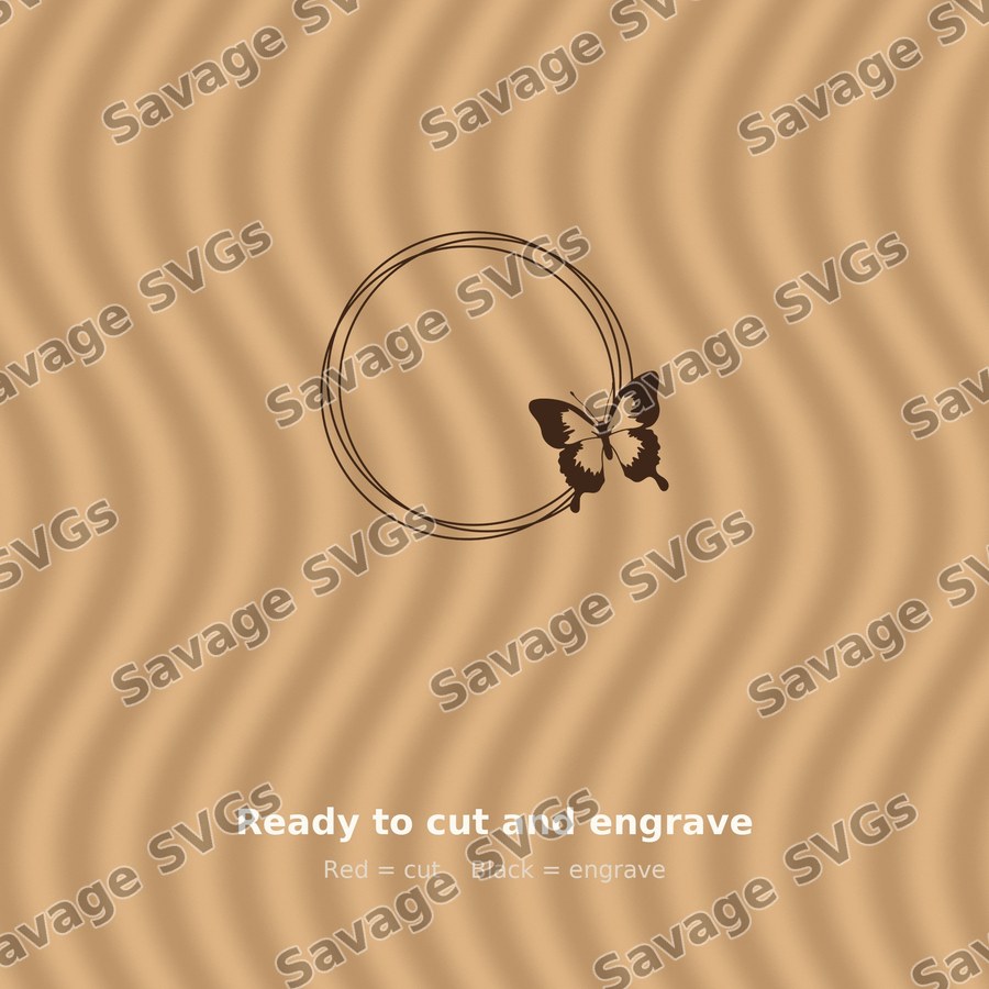 Butterfly Circle Frame