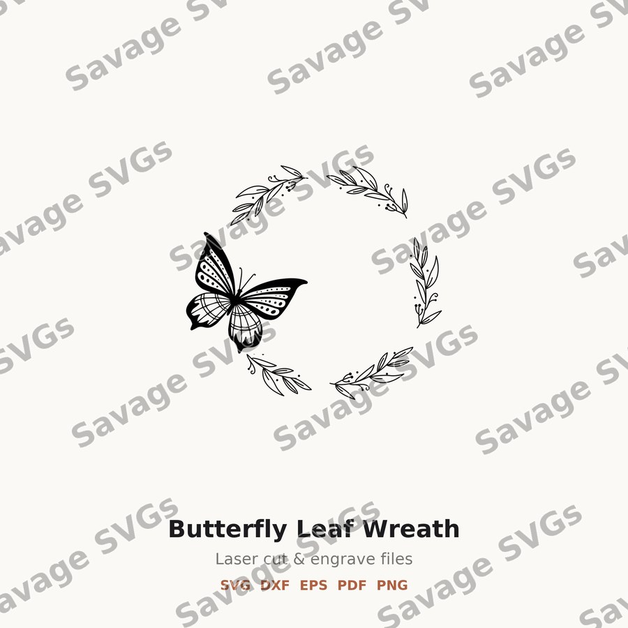 Butterfly Leaf Wreath
