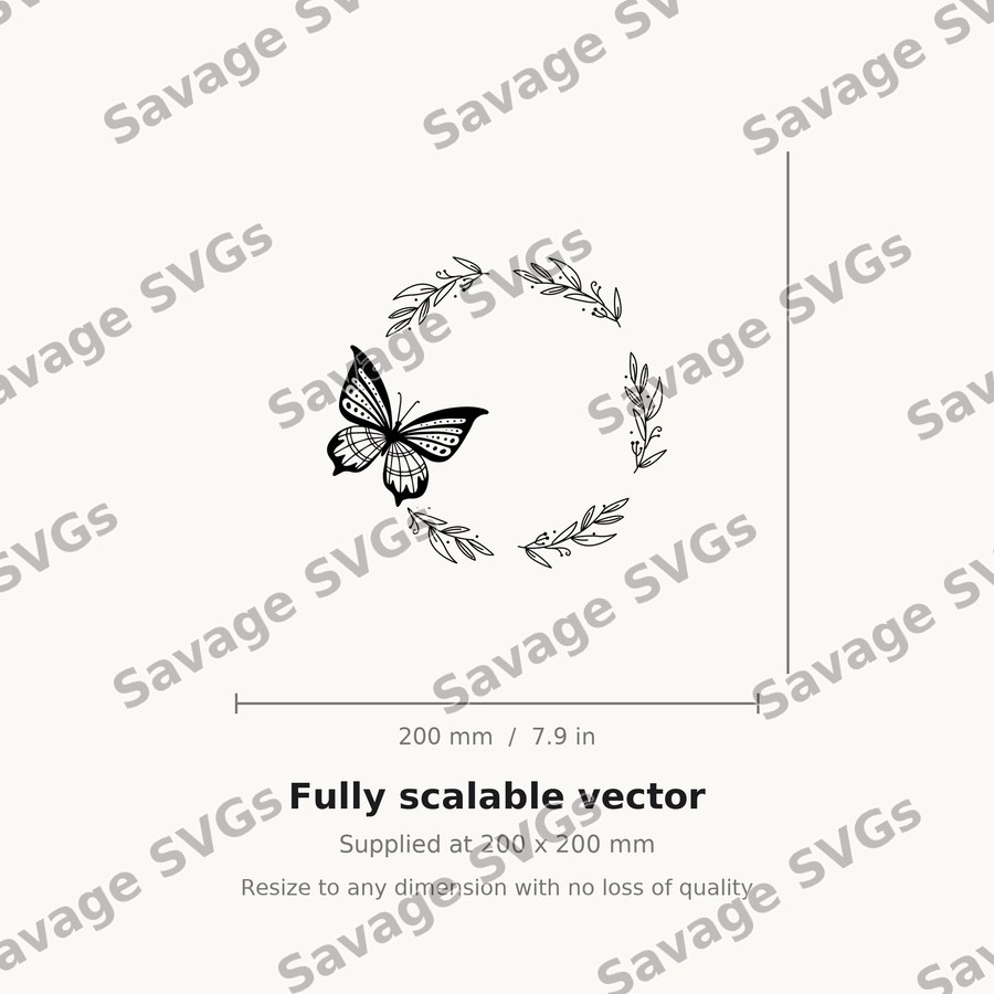 Butterfly Leaf Wreath