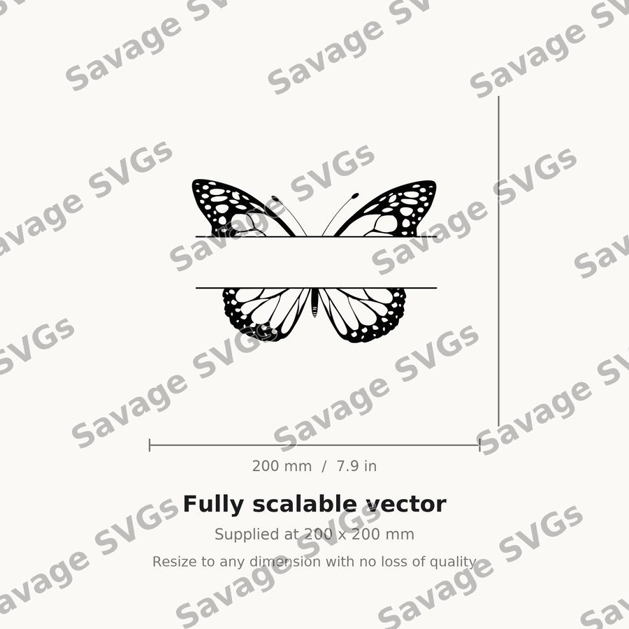 Butterfly Split Monogram