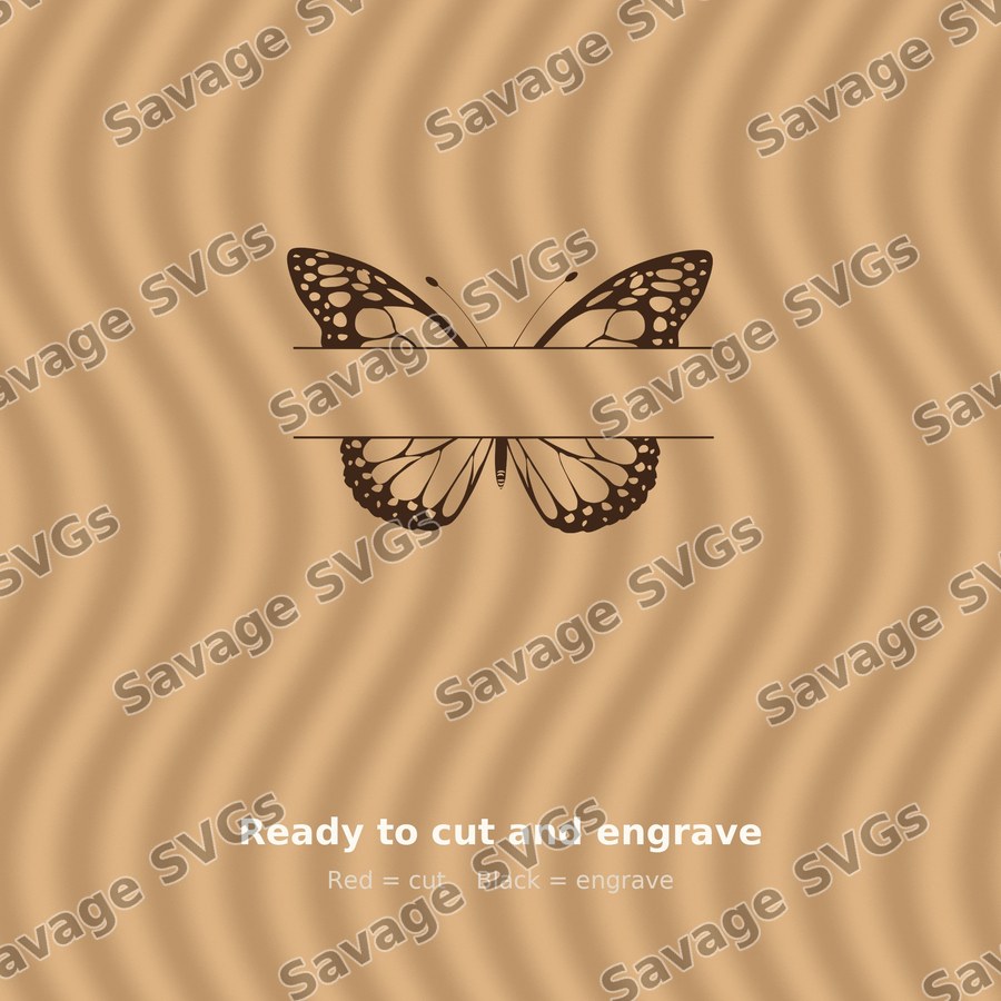Butterfly Split Monogram
