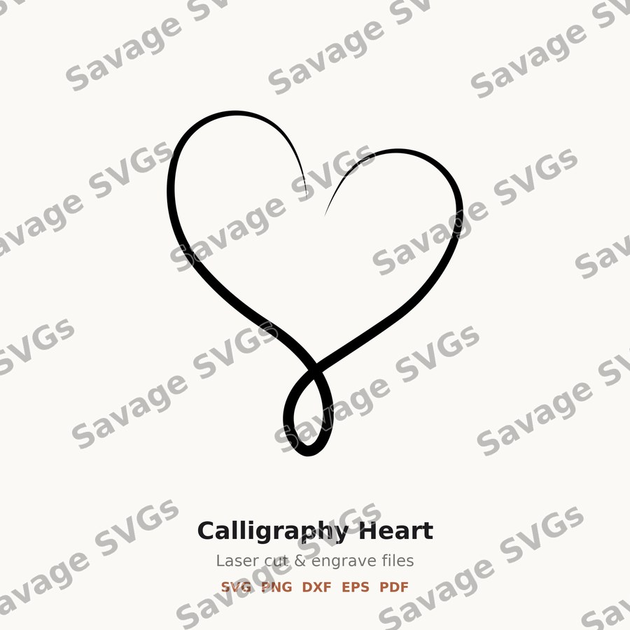 Calligraphy Heart