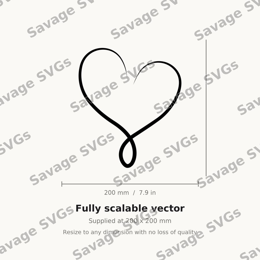 Calligraphy Heart