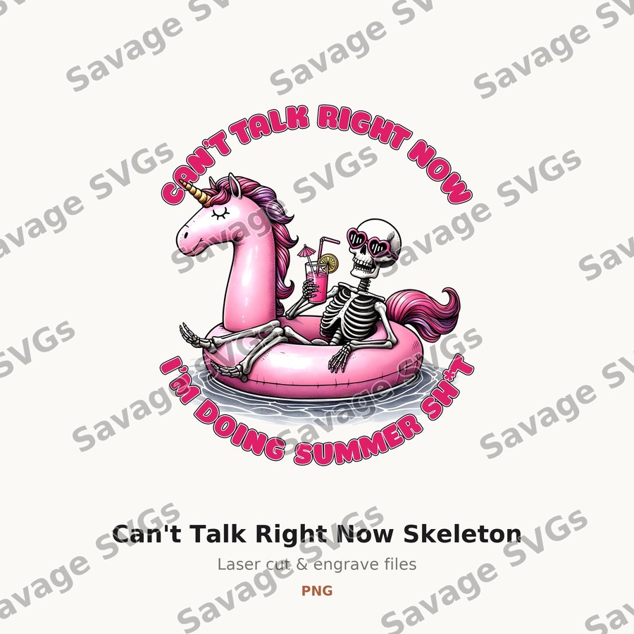 Can't Talk Right Now Skeleton