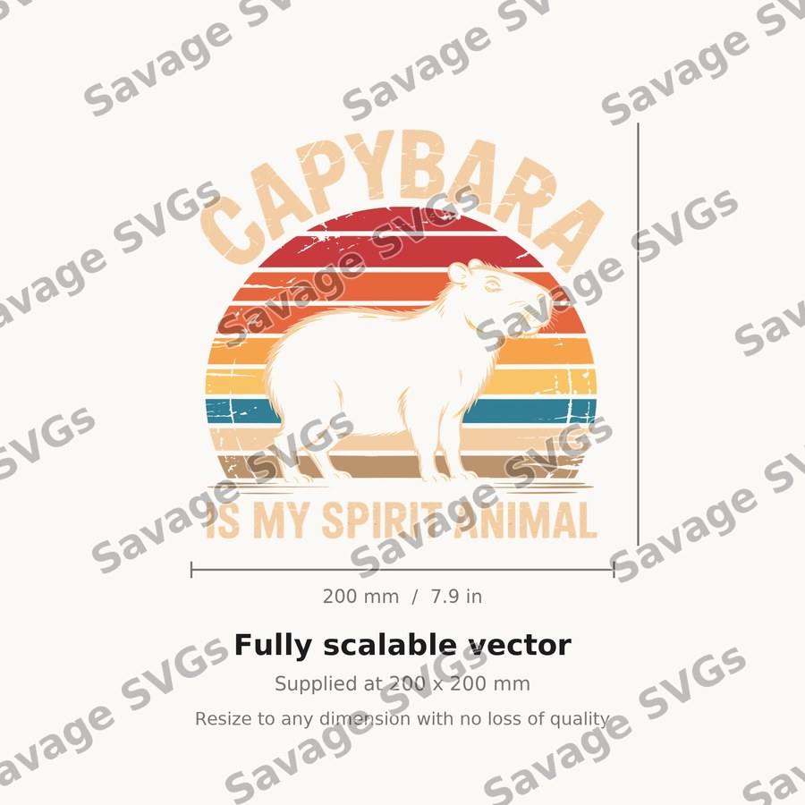Capybara Is My Spirit Animal