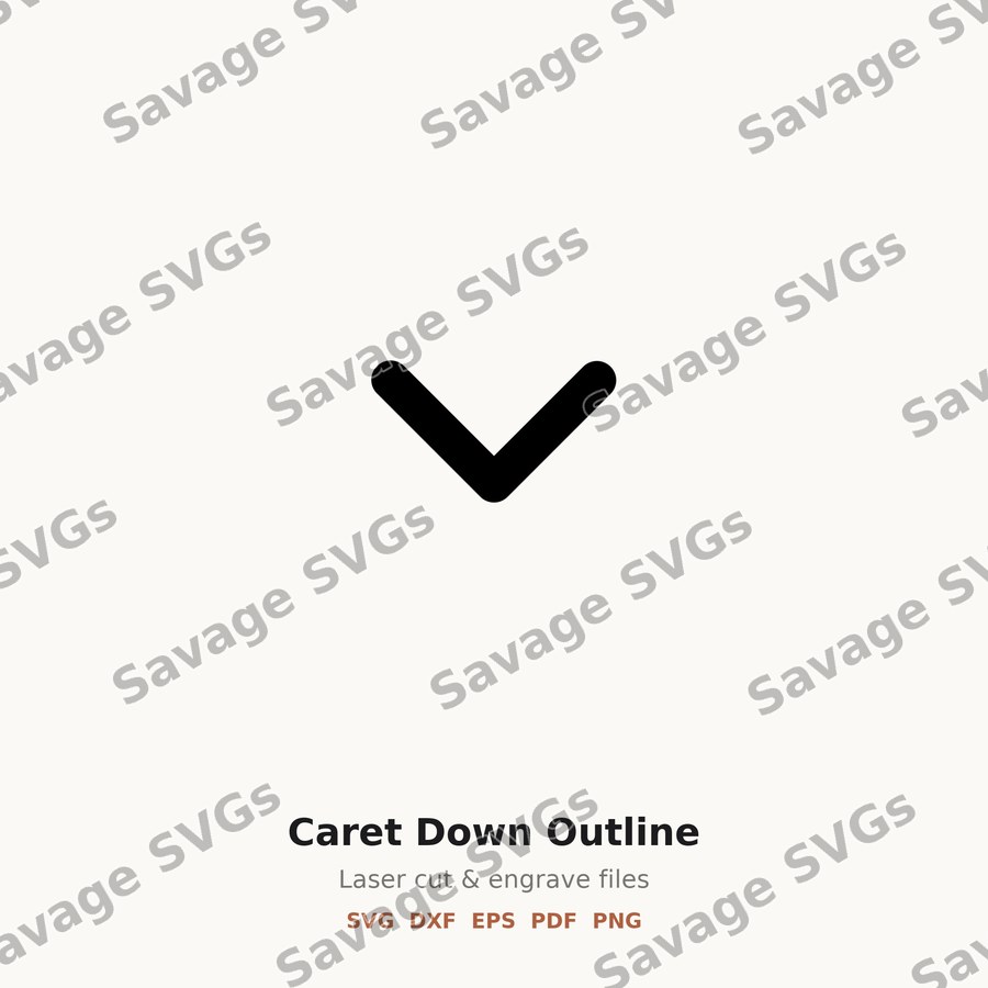 Caret Down Outline
