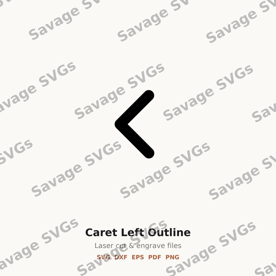 Caret Left Outline