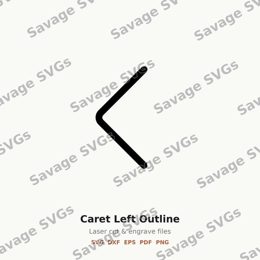 Caret Left Outline