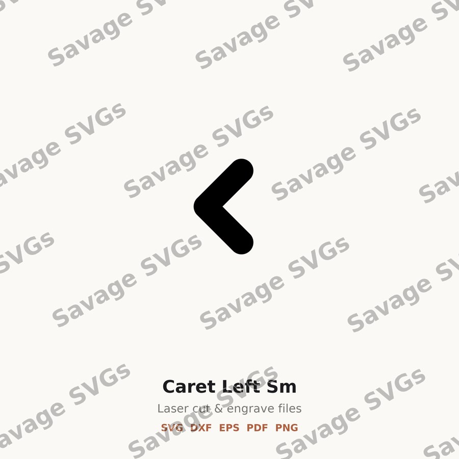 Caret Left Sm