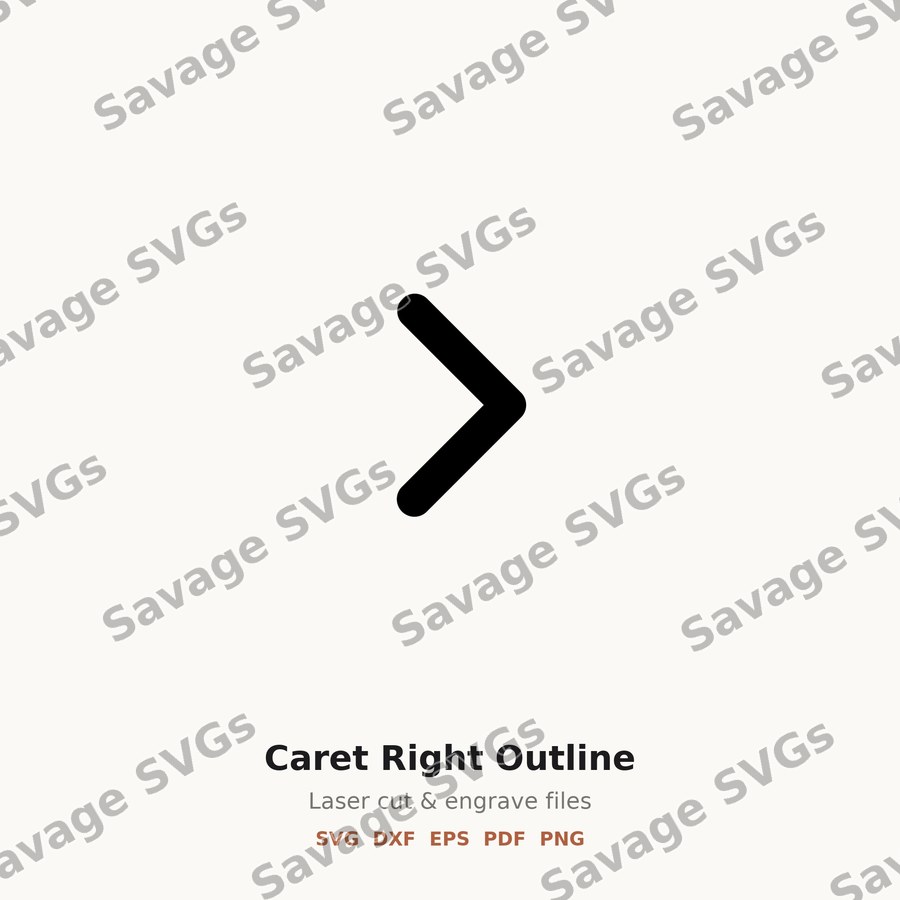 Caret Right Outline
