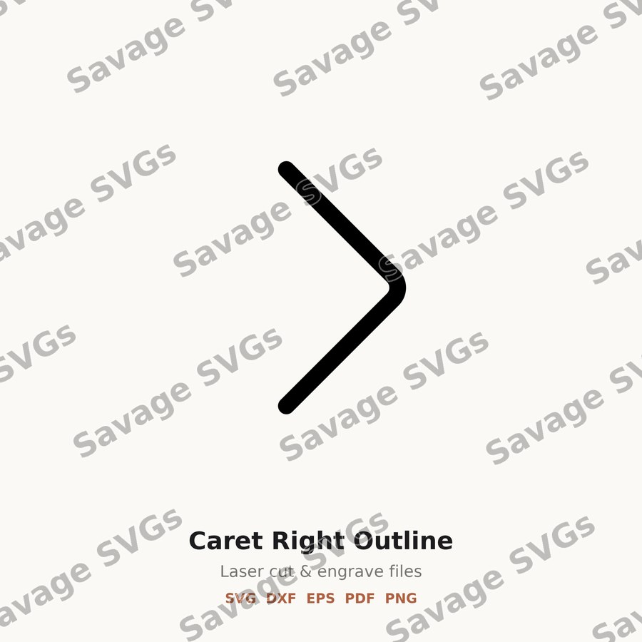 Caret Right Outline
