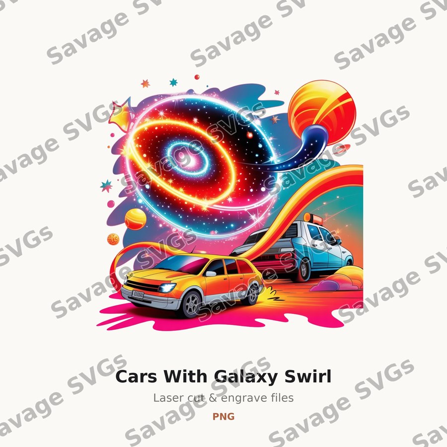 Cars With Galaxy Swirl