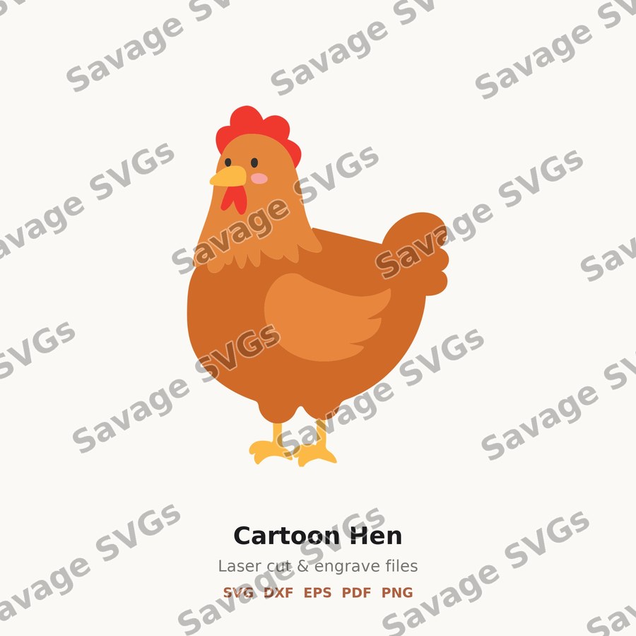 Cartoon Hen
