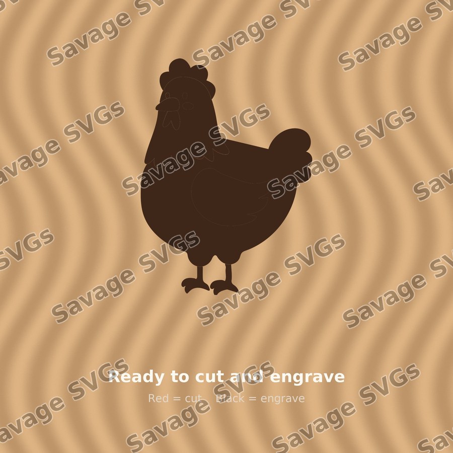 Cartoon Hen