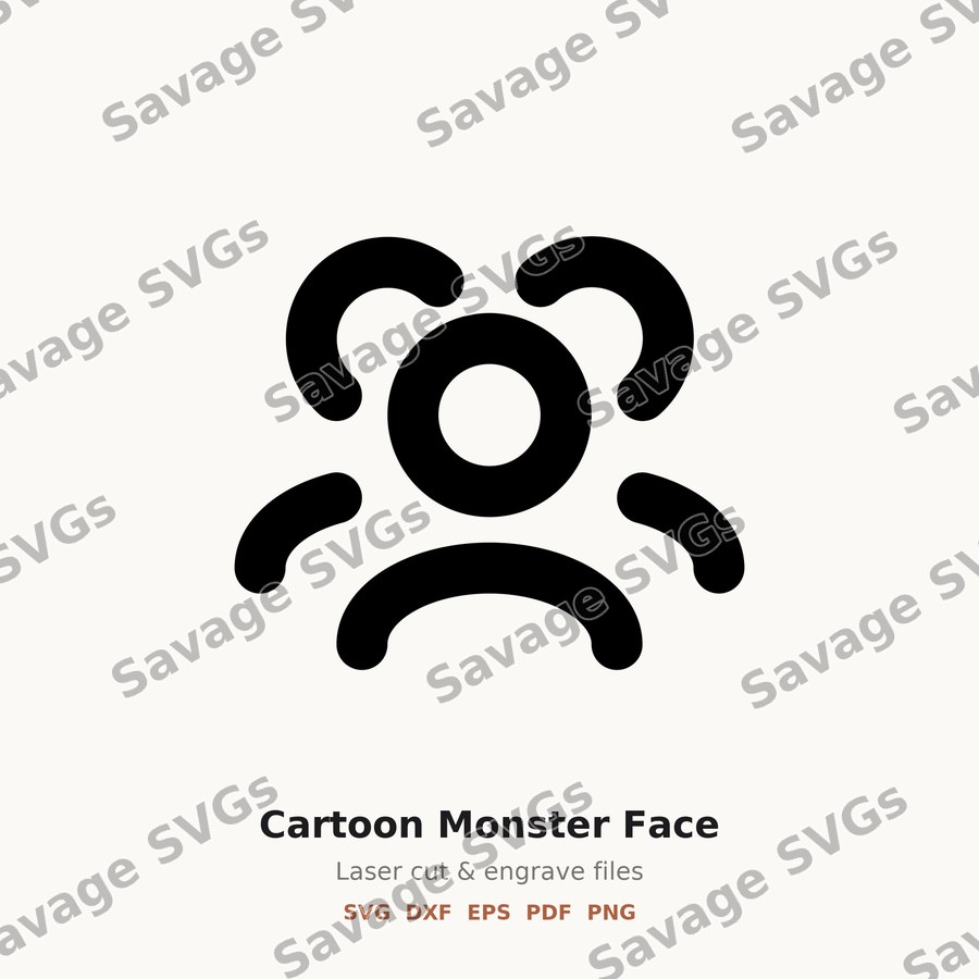 Cartoon Monster Face