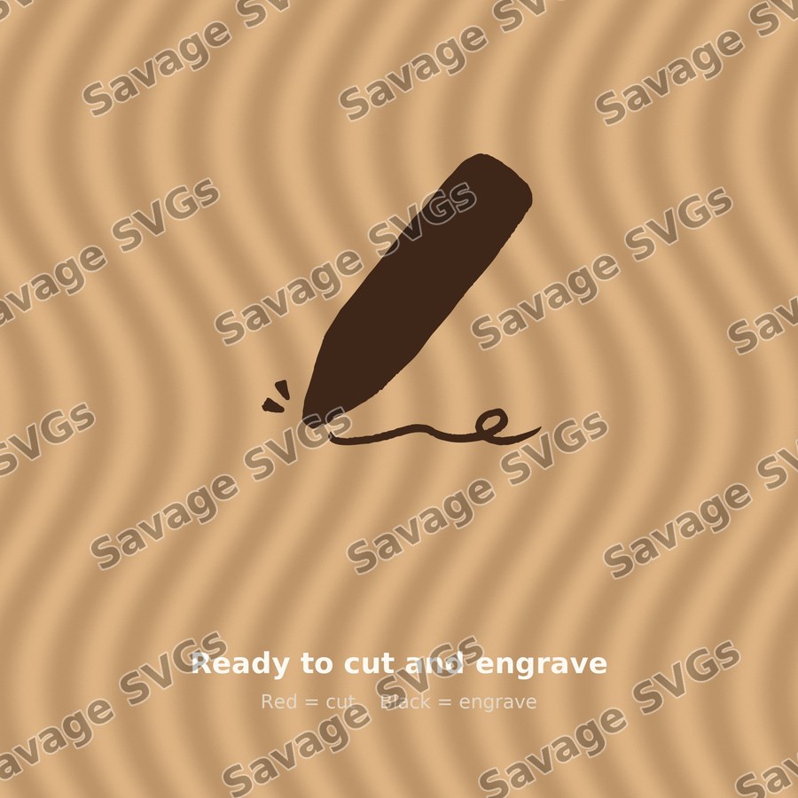Cartoon Pencil Writing
