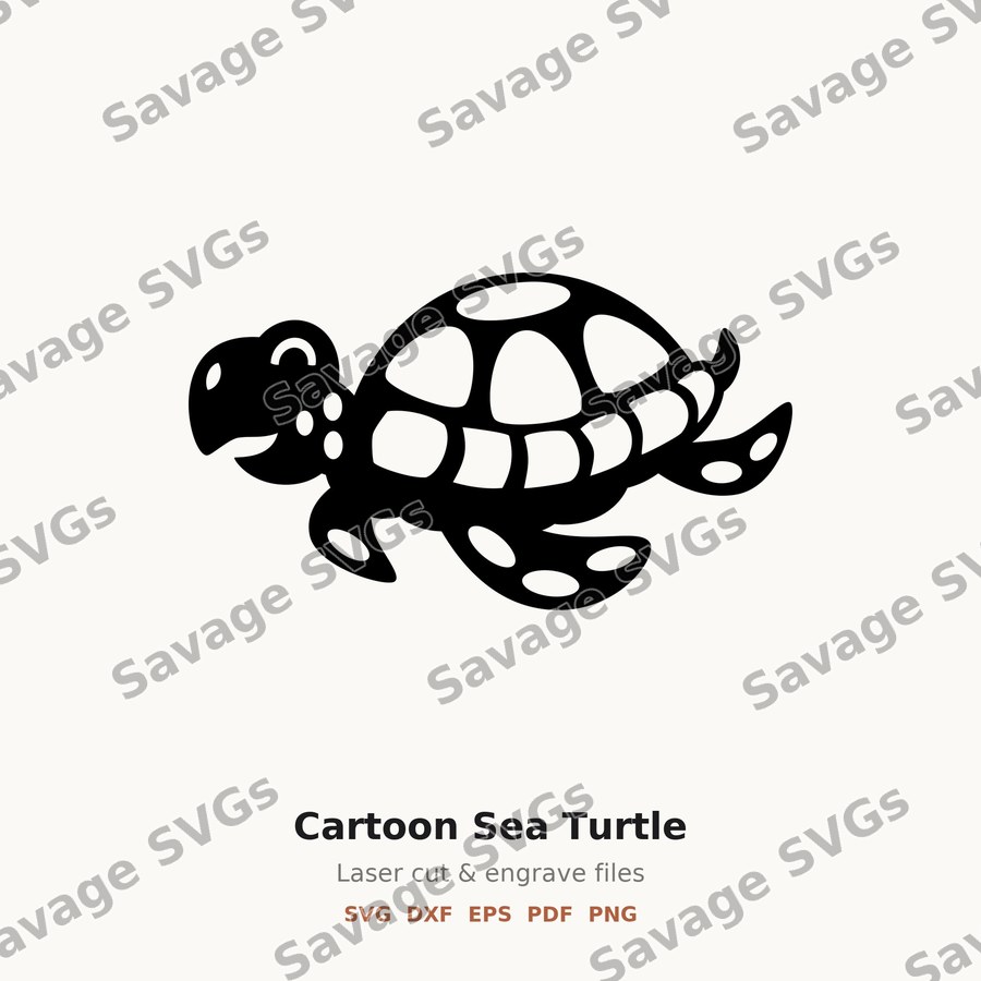 Cartoon Sea Turtle