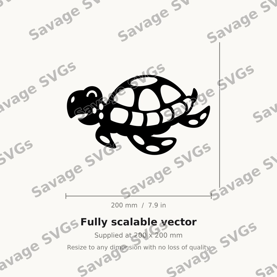 Cartoon Sea Turtle