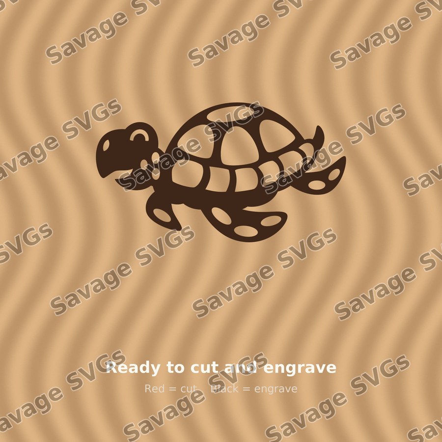 Cartoon Sea Turtle